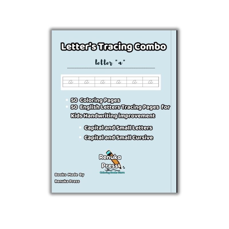 Natures Coloring Book for Girls with ABC Letters Tracing Combo 100 Pages - Image 2